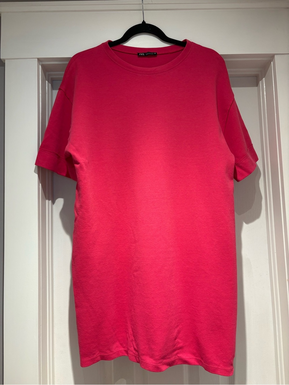 Zara Women’s Short Sleeve Crew Neck T-shirt Dress